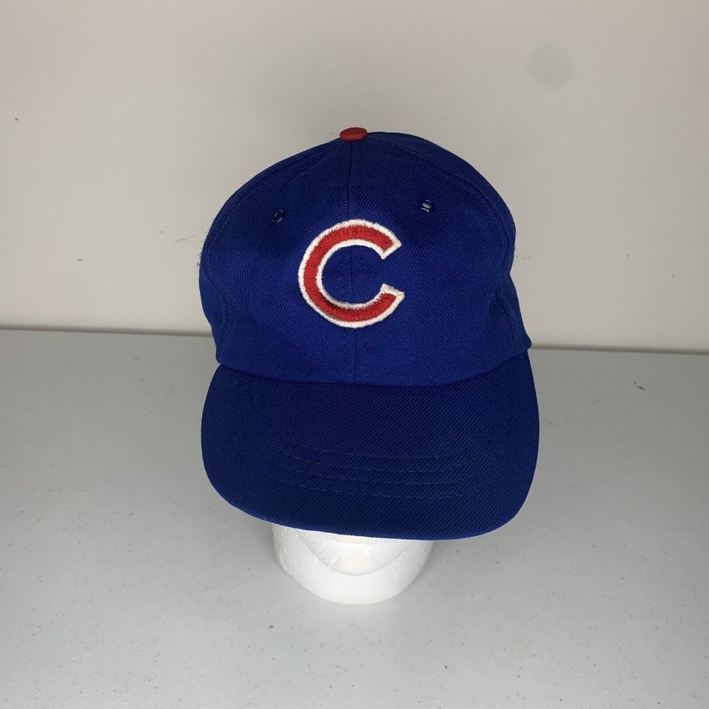 Vintage MLB Chicago Cubs Blue Hat Baseball Cap Fitted Made in USA